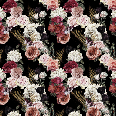 Blackout roller blind for window A bouquet of roses