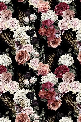 Blackout roller blind for window A bouquet of roses