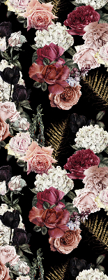 Blackout roller blind for window A bouquet of roses