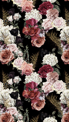 Blackout roller blind for window A bouquet of roses