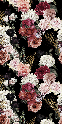 Blackout roller blind for window A bouquet of roses