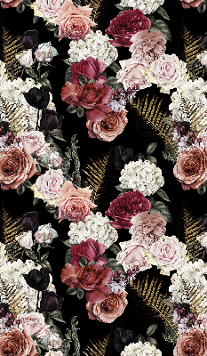 Blackout roller blind for window A bouquet of roses