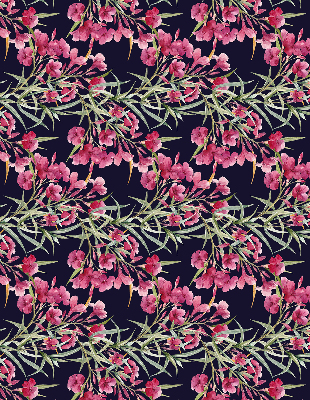 Blackout roller blind for window Exotic flower