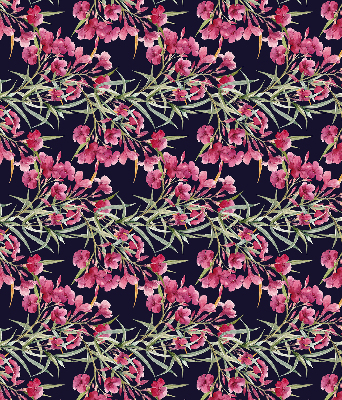 Blackout roller blind for window Exotic flower