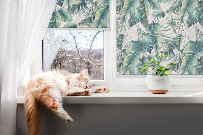 Blackout roller blind Leaves