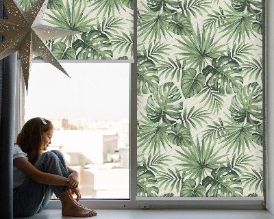 Blackout roller blind for window Various leaves