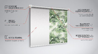 Blackout roller blind for window Various leaves