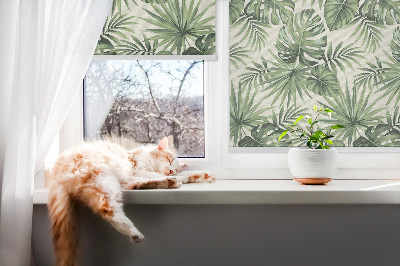 Blackout roller blind for window Various leaves