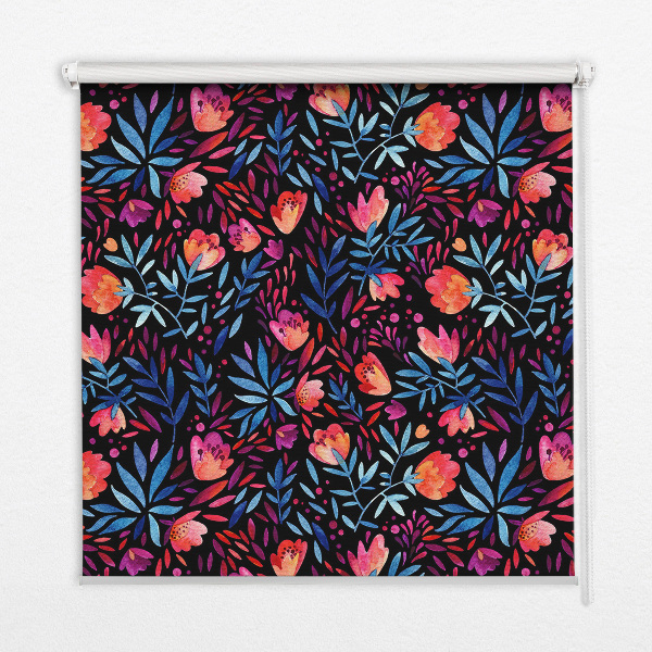 Fabric roller blind for window Poppy