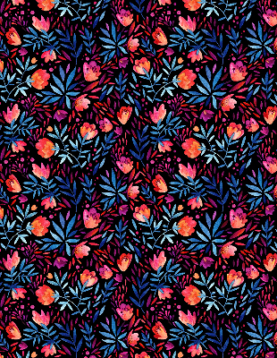 Fabric roller blind for window Poppy