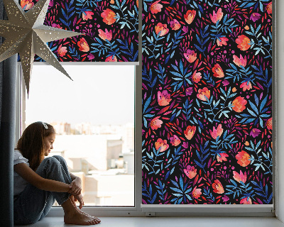 Fabric roller blind for window Poppy