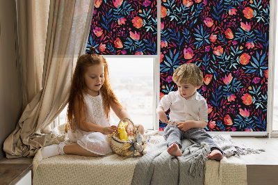 Fabric roller blind for window Poppy