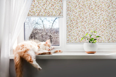 Blackout roller blind Falling leaves