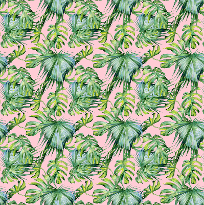Fabric roller blind for window Tropical leaf varieties