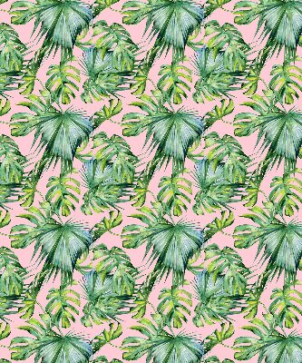 Fabric roller blind for window Tropical leaf varieties