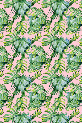 Fabric roller blind for window Tropical leaf varieties