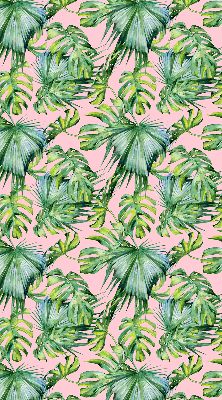 Fabric roller blind for window Tropical leaf varieties