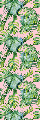 Fabric roller blind for window Tropical leaf varieties