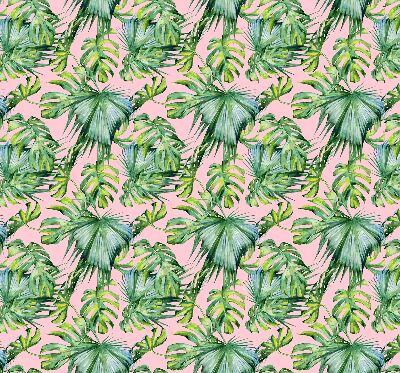 Fabric roller blind for window Tropical leaf varieties