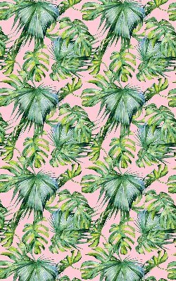 Fabric roller blind for window Tropical leaf varieties