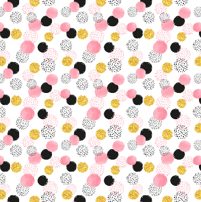 Blackout roller blind Various circles
