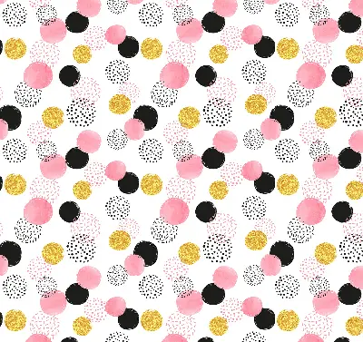 Blackout roller blind with a circles pattern