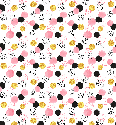 Blackout roller blind Various circles