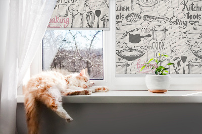 Blackout roller blind Culinary utensils