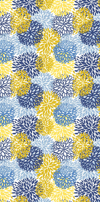 Blackout roller shade painted plants print