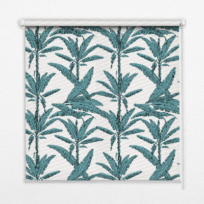 Blackout roller blind Palm leaves