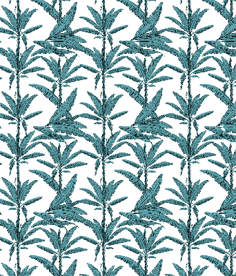 Blackout roller blind Palm leaves