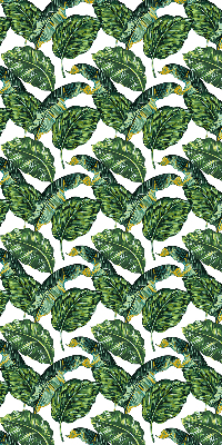 Blackout roller blind for window Exotic leaves