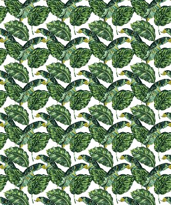 Blackout roller blind for window Exotic leaves