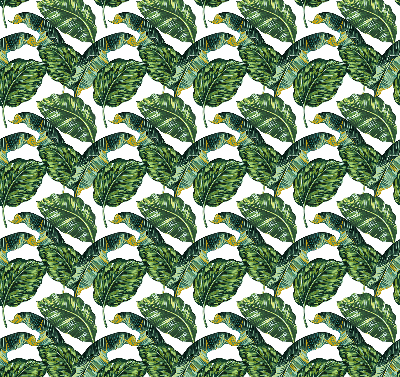 Blackout roller blind for window Exotic leaves