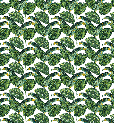 Blackout roller blind for window Exotic leaves