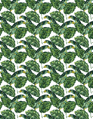 Blackout roller blind for window Exotic leaves