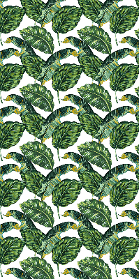 Blackout roller blind for window Exotic leaves