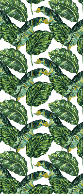 Blackout roller blind for window Exotic leaves