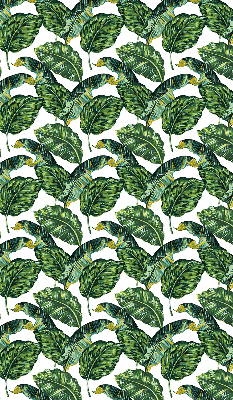 Blackout roller blind for window Exotic leaves