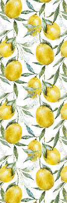 Fabric roller blind for window Lemons