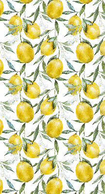 Fabric roller blind for window Lemons