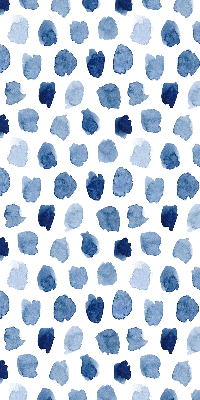 Blackout roller blind Blue painted spots