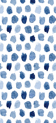 Blackout roller blind Blue painted spots
