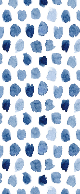 Blackout roller blind Blue painted spots