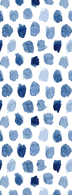 Blackout roller blind Blue painted spots