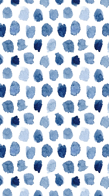 Blackout roller blind Blue painted spots