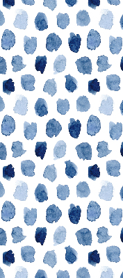 Blackout roller blind Blue painted spots