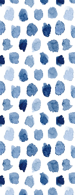 Blackout roller blind Blue painted spots