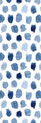 Blackout roller blind Blue painted spots