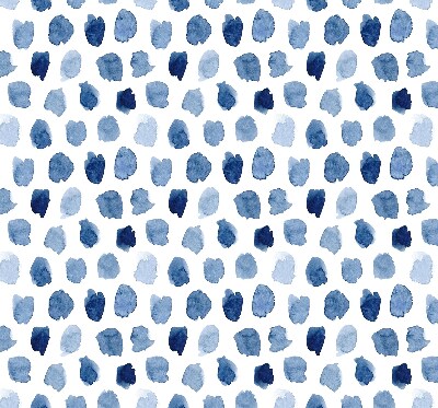 Blackout roller blind Blue painted spots